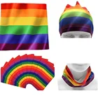 Gay Pride Rainbow Colors Gaiter Headband Bandana Gay Pride Rainbow Bandana
