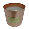 Copper Plating Iron Metal Votive with Wax