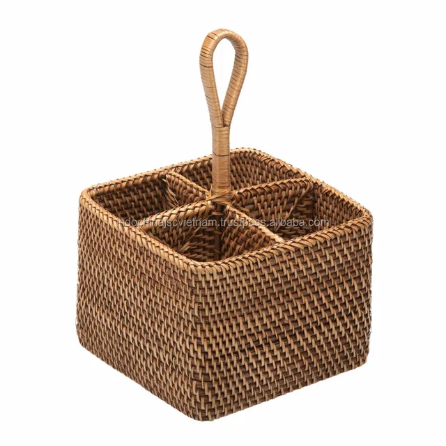 holder with handle for wholesale/ wholesale wicker baskets