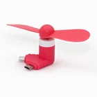 2019 Phone Accessories Portable 2 in 1 Mini USB Fan for Android and iOS Mobile Phone