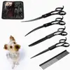 Pet Scissors Kit Sharp Edge Dog Cat 4pcs Grooming with Storage Bag