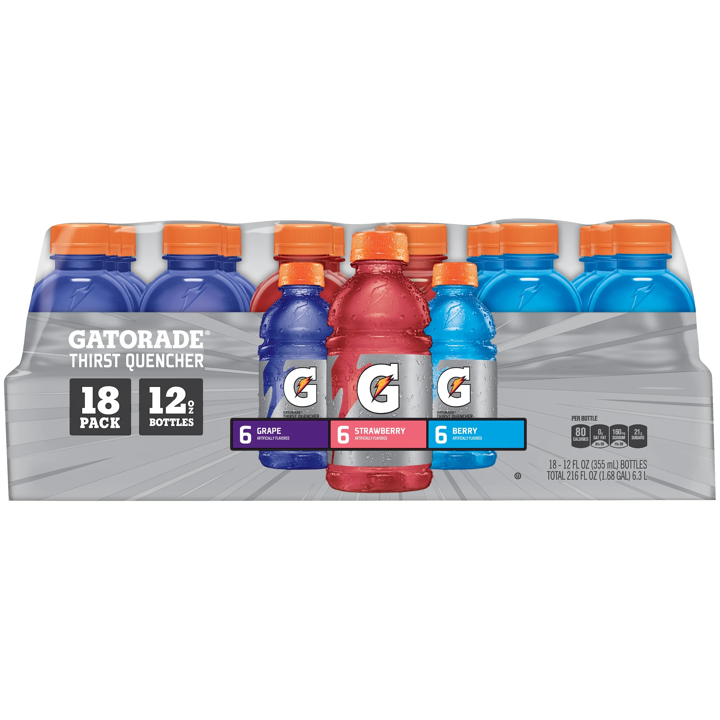 gatorade thirst quencher, variety pack, 12 500ml bottles