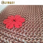 Hotel Ceiling Aluminum Metal Coil Drapery / Customized Flame Resistant Fireplace Mesh Curtain