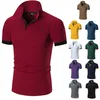 Men's Slim Fit Polo Shirts Short Sleeve Casual Golf T-Shirt Jersey Tops Tee