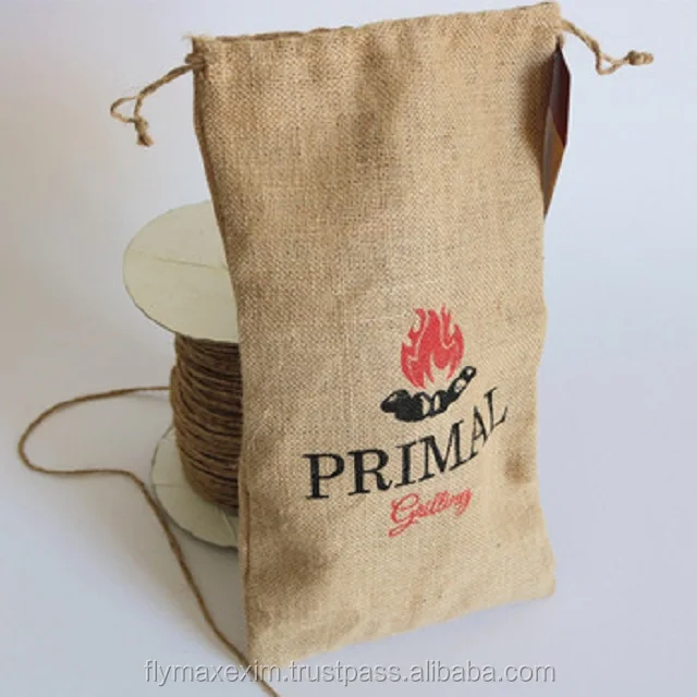 imitation use jute drawstring jewelry bags/ promotional