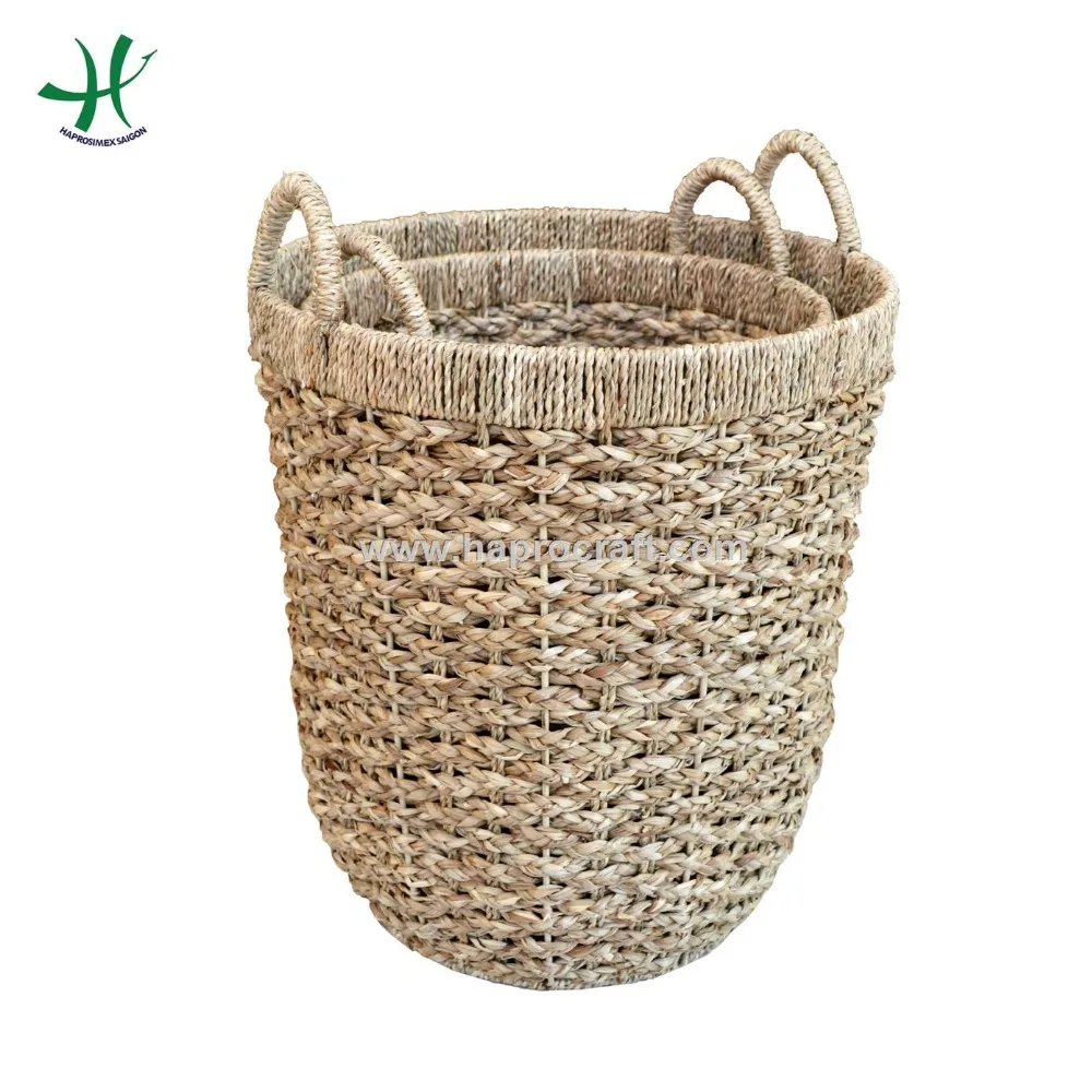 new design wicker basket, natural wicker seagrass basket