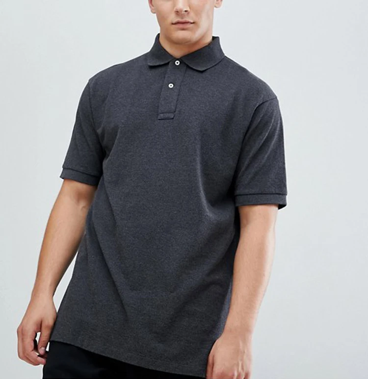 charcoal polo shirt