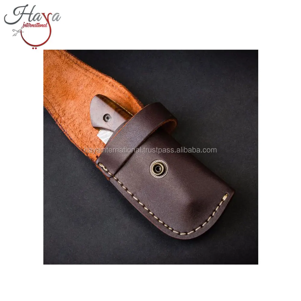 custom high quality double layers of hard genuine leather