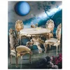 Luxury French Victorian Antique Dining Table and Chairs NFDT08