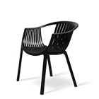 buy in bulk manufacturer round cheap plastic lounge outdoor garden sea beach chair with armrest for sale