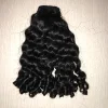 new sample curly unprocessed custom Brazilian black human hair with bulk purchasing Vietnam hair weave