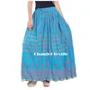 Jaipuri Rajasthani Cotton Block paisley floral Print Straight long Skirt for Women Girls Indian skirts Dress boho Wrap skirts