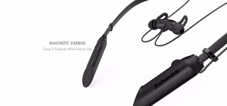 Professional Retractable Magnetic Headset Bluetooth Neckband Headphones Noise Cancelling Wireless Running Earphones With Mic - ANKUX.COM