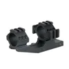 Military tactical double ring scope mount with 25.4mm rails for gun accessories