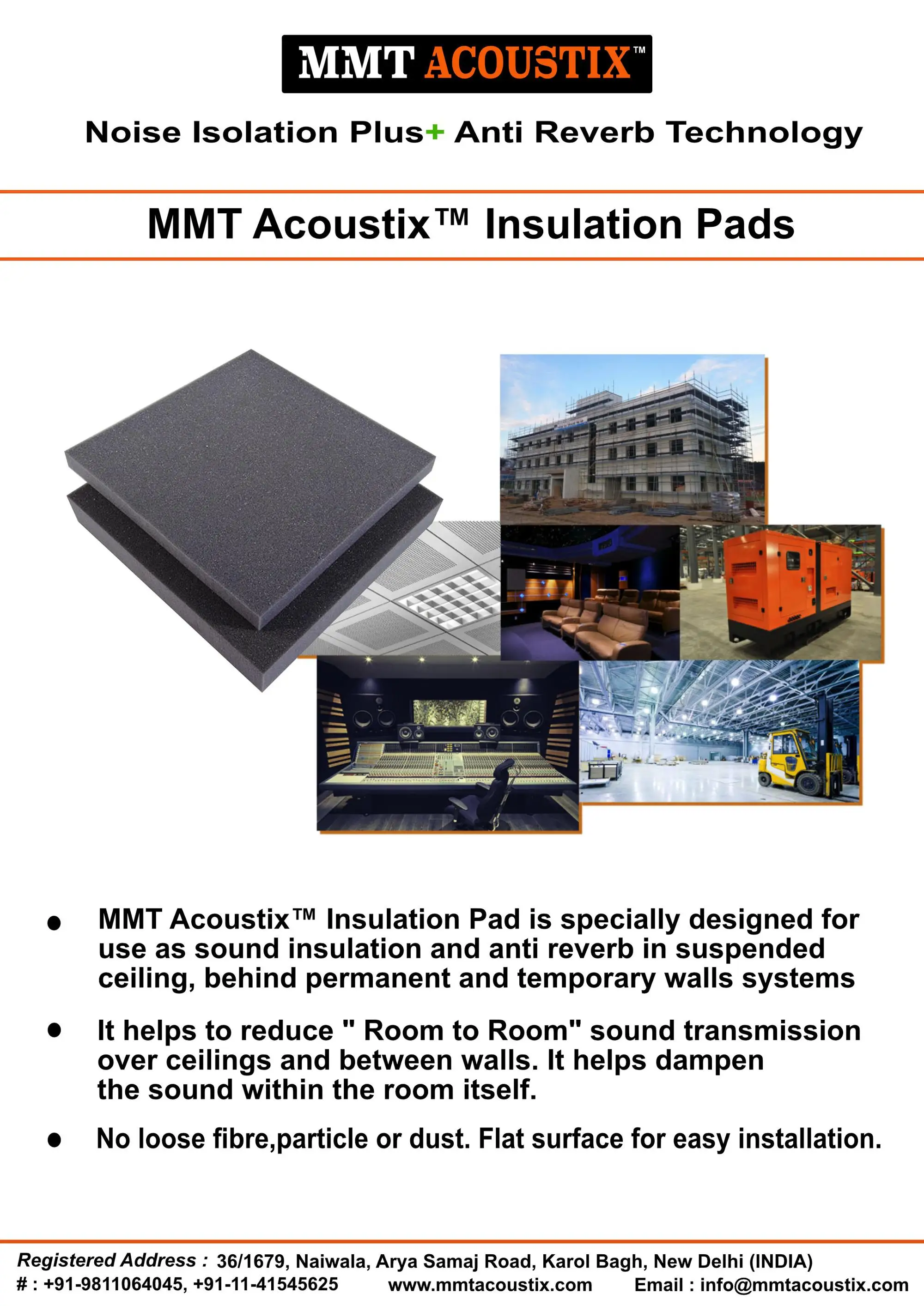 wall soundproofing sound insulation pad