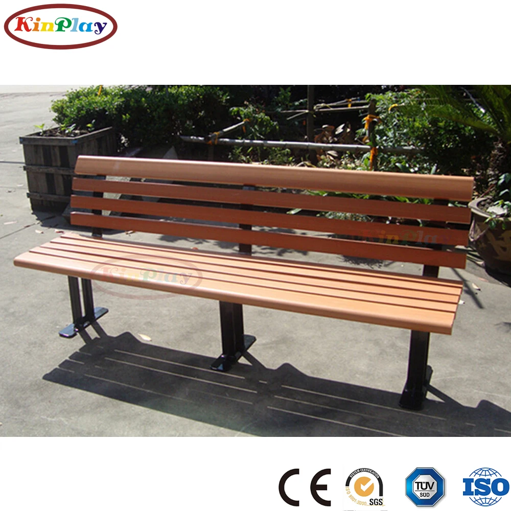 KINPLAY brand metal feet plastic wooden outdoor garden chair