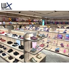 Custom Metal ,Plastic,Wooden Structure Double Side Shelf ,Double Side Display Racks For Shopping Mall Boutique Furniture
