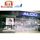 Taiwan PC Roller shutter Commercial Shop Front Motorized aluminium interior security shutters