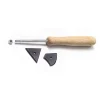 Triangular and contour molding scraper
