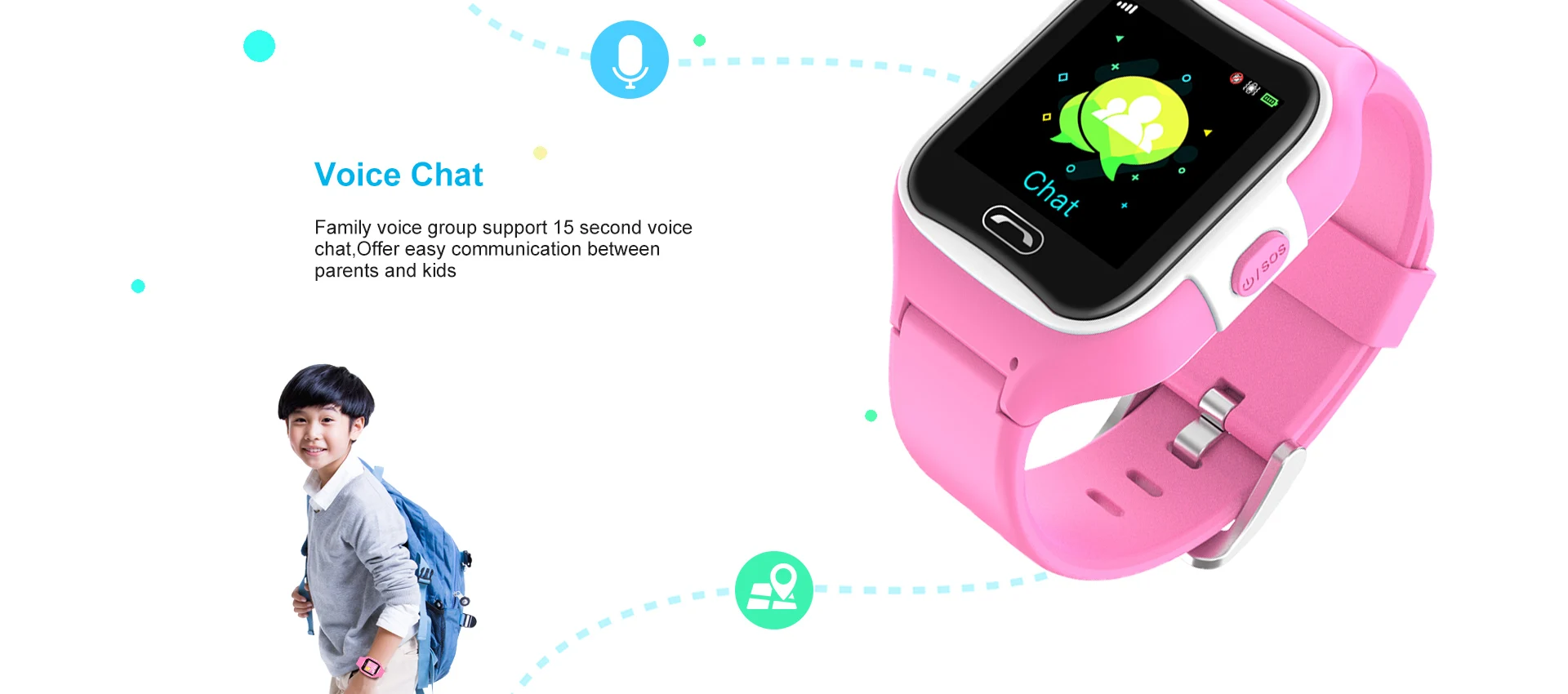 Best tracker watch for kids in 2018 with voice chat GPS location and security fence - ANKUX.COM