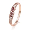 51981 Xuping beautiful women jewelry imitation gemstone inset rose gold color bangle