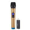 Sertong Wireless UHF Handheld Dynamic Microphone with USB Receiver Output For Singing/Podcasting/Recording(T92)