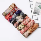New style Printed Flower Sunscreen Woven Hood Polyester accessories scarf Wholesale