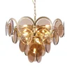 Italian modern high quality chandelier european dark brown ceiling lights