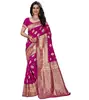 Wedding Wear Banarasi Cotton Silk Sarees, With Blouse
