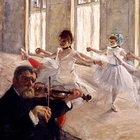 Edgar Degas the rehearsal dancing class masterpiece art prints retro posters nude picture framed painting Myriart posters