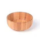 Multifunction customizable Eco-Friendly Bamboo Wood Salad Bowl Set
