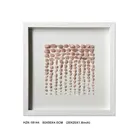 Pink Stones 3D Shadow Box Wall Art Decor with White PS Frame 50x50cm
