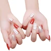 Wine Red Series Nail Tips Decorations Nail Sticker for Kids Girls Women