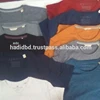 100% Stock Lot Garments cotton o-neck & v-neck plain men's t-shirts,solid short sleeve men t shirt manufacturer in bangladesh