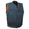 Custom Men's Denim Vest cowboy pattern slim fit wholesale top selling washable jeans waist coat