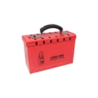 Portable Key BOSHI Portable Steel Safety Lockout Kit Padlock Key Box 250*178*95mm BD-X01