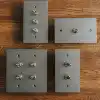 Retro Electrical Light switch 240V gang panel wall electric toggle switch
