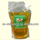 Olive Oil use packaging pouch with spout/ Plastic transparent bag with spout for oil