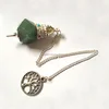 Green Jade Flower Of Life Pendulum