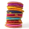 Exclusive Multicolor Silk Thread Bangle Bracelet Set, Online Manufacturer Wholesale