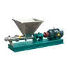 Stainless steel sanitary food industrial sanitary hopper screw pump for grease tomato paste cake batter honey chocolate