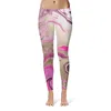 new fashion women custom sublimation oil paint design gym wear yoga clothing sports yoga pants printed leggings