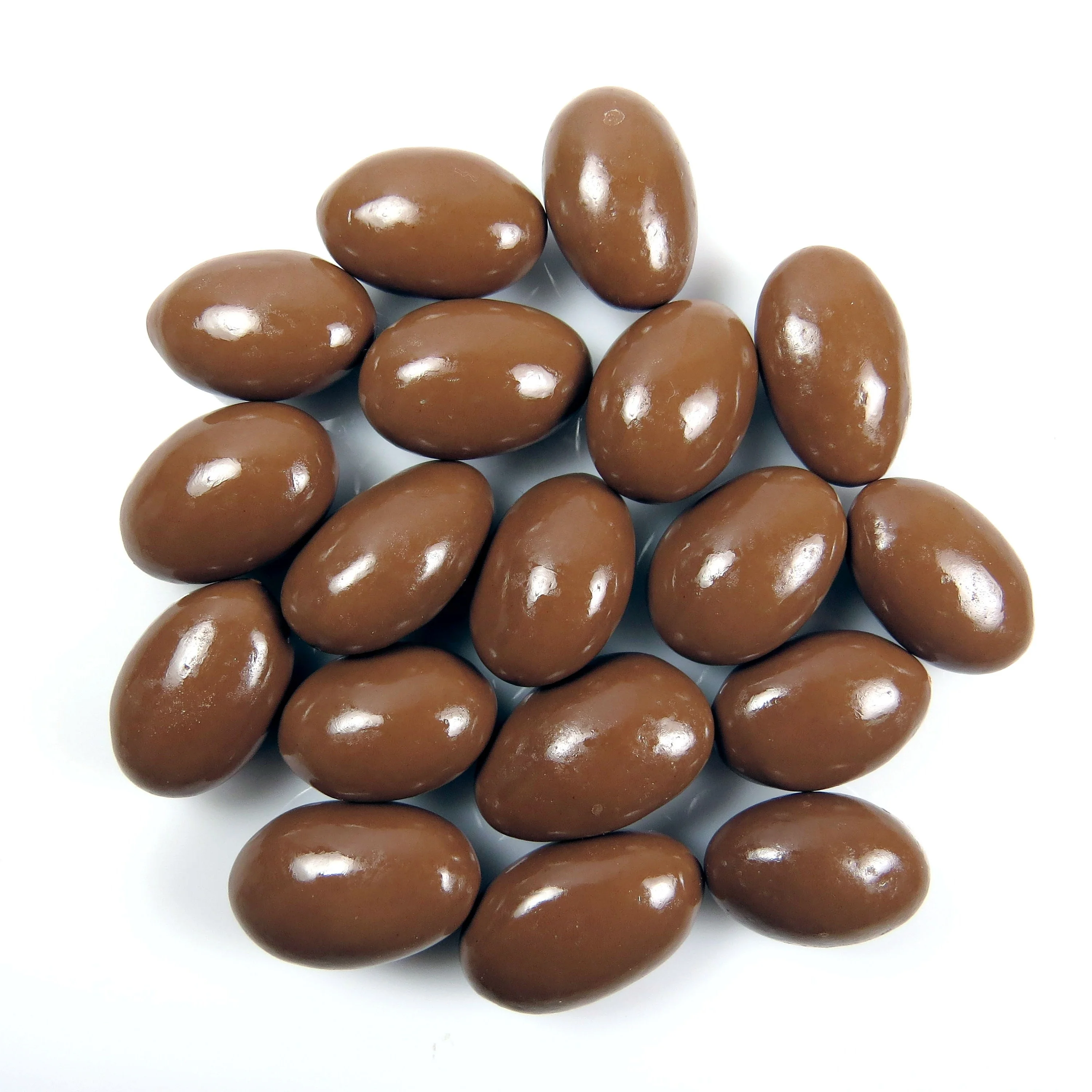 glazed almond coated real belgian milk chocolate