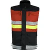 Working wear High visibility safety vest with pockets and zipper hi vis vest with reflective stripes safety wears
