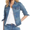 Custom hot sale cotton jeans women denim jacket high quality/2018 wholesale new style fashion denim jacket women