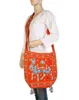 Camel Design Boho Mirror Work Embroidered Cotton Sling Bag for Women