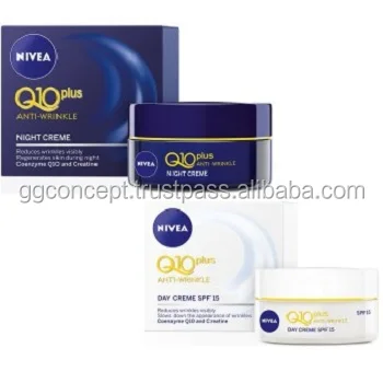 Nivea Q10 Plus المضادة للتجاعيد الوجه كريم وجه مرطب وكريم الليل 50 مللي ، Nivea كريم تبييض