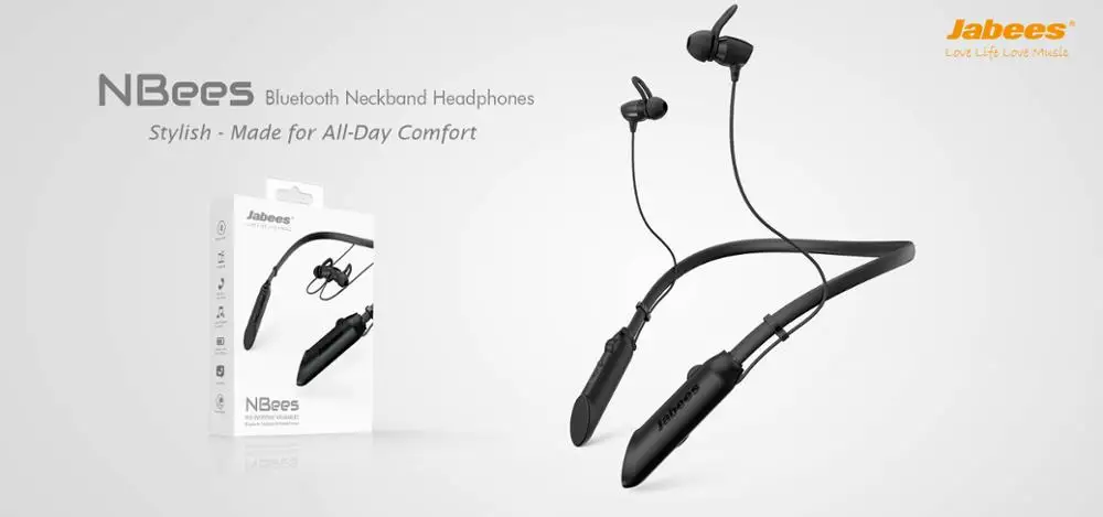 Professional Retractable Magnetic Headset Bluetooth Neckband Headphones Noise Cancelling Wireless Running Earphones With Mic - ANKUX.COM