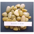 Decorative Yellow river stone pebbles for garden and landscaping