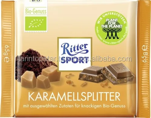 ritter sport bio karamell splitter 65g - buy ri